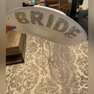 Bride rhinestone cowgirl hat